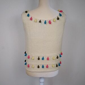 Handmade Vintage Bain's Las Vegas Wool 100% Vest Women's Size M